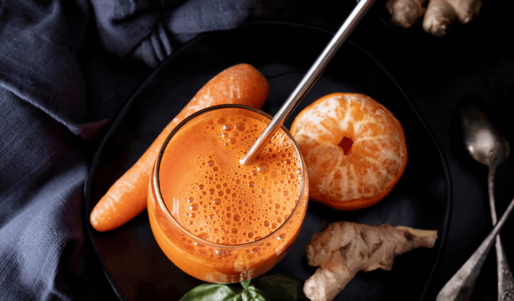 Carrot, Orange, and Ginger Juice